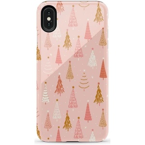 image:imageCasely iPhone Xs Max Case  Botanical Blooms  Floral Patchwork  Essential Slim DualLayer Protective DesignBubblegum Forest  Christmas Tree