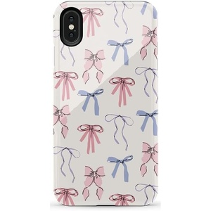image:imageCasely iPhone Xs Max Case  Botanical Blooms  Floral Patchwork  Essential Slim DualLayer Protective DesignCoquette Girlie  Pastel Bows