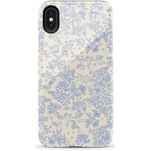 image:imageCasely iPhone Xs Max Case  Botanical Blooms  Floral Patchwork  Essential Slim DualLayer Protective DesignCupids Canvas  Periwinkle Floral
