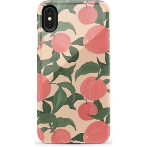image:imageCasely iPhone Xs Max Case  Botanical Blooms  Floral Patchwork  Essential Slim DualLayer Protective DesignFeeling Peachy  Blush Vines