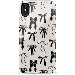 image:imageCasely iPhone Xs Max Case  Botanical Blooms  Floral Patchwork  Essential Slim DualLayer Protective DesignGoth Girlie  Black Bows