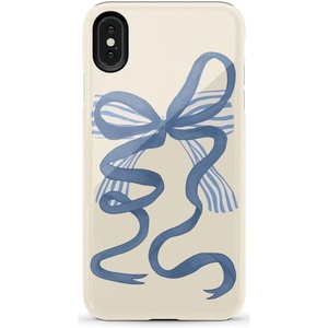 image:imageCasely iPhone Xs Max Case  Botanical Blooms  Floral Patchwork  Essential Slim DualLayer Protective DesignHeartstrings  Blue Bow