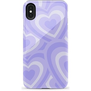 image:imageCasely iPhone Xs Max Case  Botanical Blooms  Floral Patchwork  Essential Slim DualLayer Protective DesignLove Song  Lavender Heart