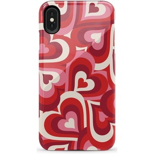 image:imageCasely iPhone Xs Max Case  Botanical Blooms  Floral Patchwork  Essential Slim DualLayer Protective DesignLove Song Remix  Ombre Hearts