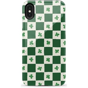 image:imageCasely iPhone Xs Max Case  Botanical Blooms  Floral Patchwork  Essential Slim DualLayer Protective DesignLucky You  Shamrock