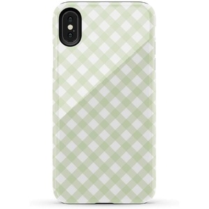 image:imageCasely iPhone Xs Max Case  Botanical Blooms  Floral Patchwork  Essential Slim DualLayer Protective DesignMint Lattice  Sunday Best