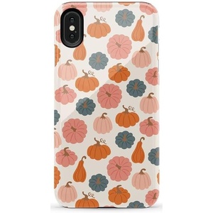 image:imageCasely iPhone Xs Max Case  Botanical Blooms  Floral Patchwork  Essential Slim DualLayer Protective DesignOh My Gourd  Pumpkin Patch