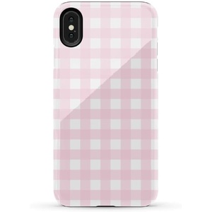 image:imageCasely iPhone Xs Max Case  Botanical Blooms  Floral Patchwork  Essential Slim DualLayer Protective DesignPink Plaid  Sunday Best