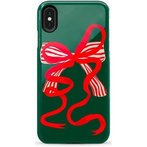 image:imageCasely iPhone Xs Max Case  Botanical Blooms  Floral Patchwork  Essential Slim DualLayer Protective DesignSantas Favorite  Holiday Bow