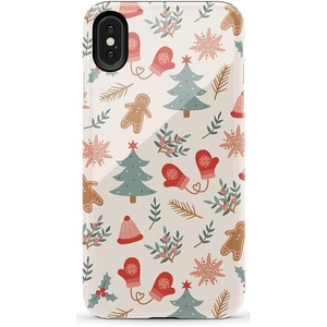 image:imageCasely iPhone Xs Max Case  Botanical Blooms  Floral Patchwork  Essential Slim DualLayer Protective DesignSugar and Spice  Holiday Cookie
