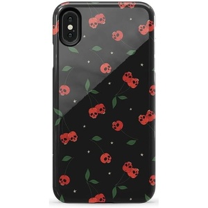 image:imageCasely iPhone Xs Max Case  Botanical Blooms  Floral Patchwork  Essential Slim DualLayer Protective DesignSweet Revenge  Cherry Skulls