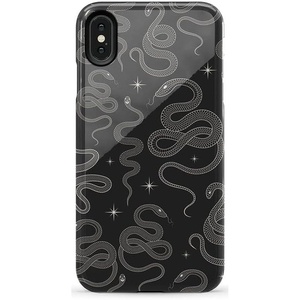 image:imageCasely iPhone Xs Max Case  Botanical Blooms  Floral Patchwork  Essential Slim DualLayer Protective DesignWere Ready For It  Black Serpent