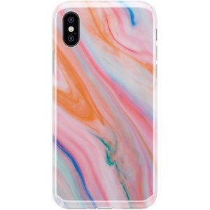 image:imageCasely iPhone Xs Max Case  Floral Forest  Navy Cherry Blossom Floral  Classic Ultra Slim DesignRainbow Marble Swirl