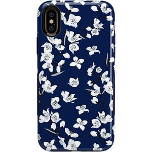 image:imageCasely iPhone Xs Max Case  Outside the Lines  Crayola Marker  Bold Protective DesignNavy Cherry Blossom Floral