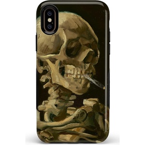image:imageCasely iPhone Xs Max Case  Outside the Lines  Crayola Marker  Bold Protective DesignVan Gogh  Skull of a Skeleton with Burning Cig