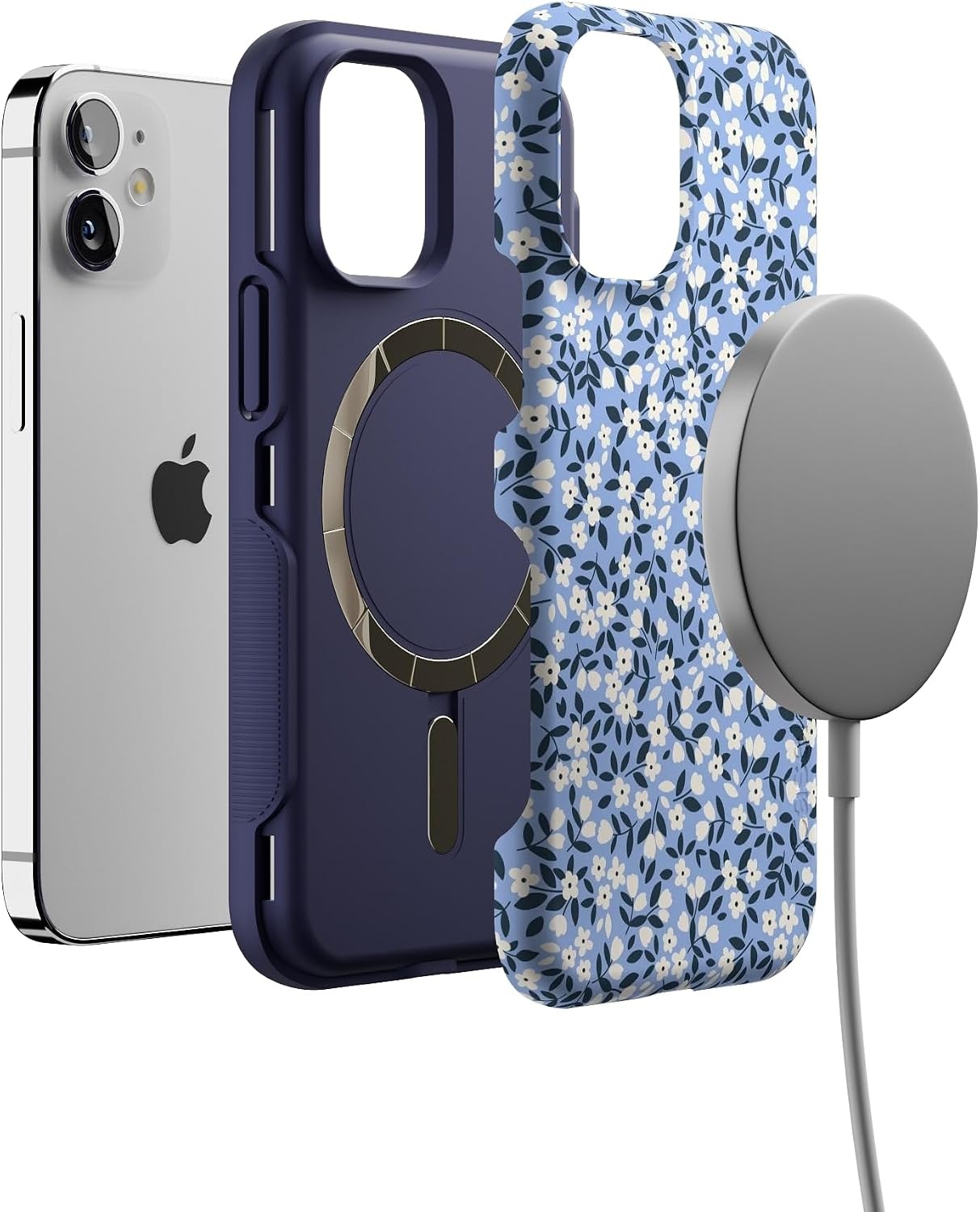 image:imageCasely iPhone 12 Mini Case  Picking Daisies  Cottagecore  Bold Protective Design  Compatible with MagSafe