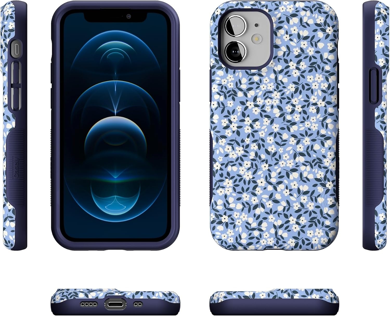 image:imageCasely iPhone 12 Mini Case  Picking Daisies  Cottagecore  Bold Protective Design  Compatible with MagSafe