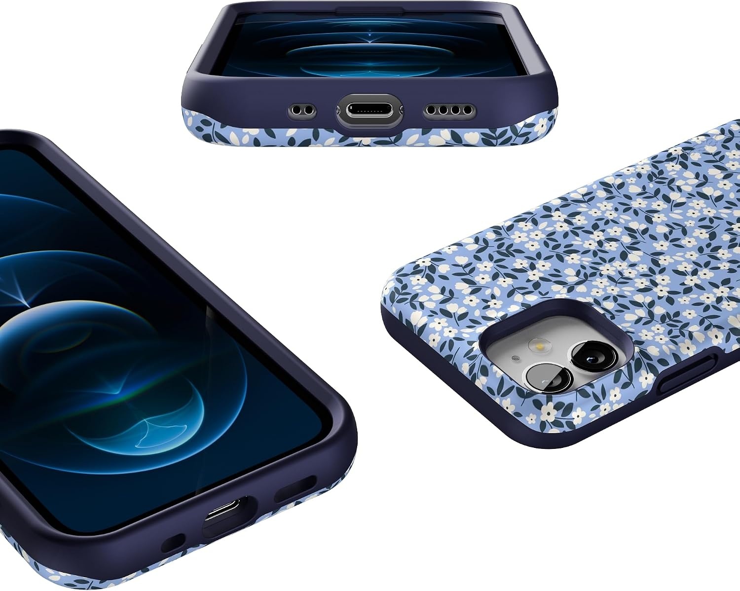 image:imageCasely iPhone 12 Mini Case  Picking Daisies  Cottagecore  Bold Protective Design  Compatible with MagSafe