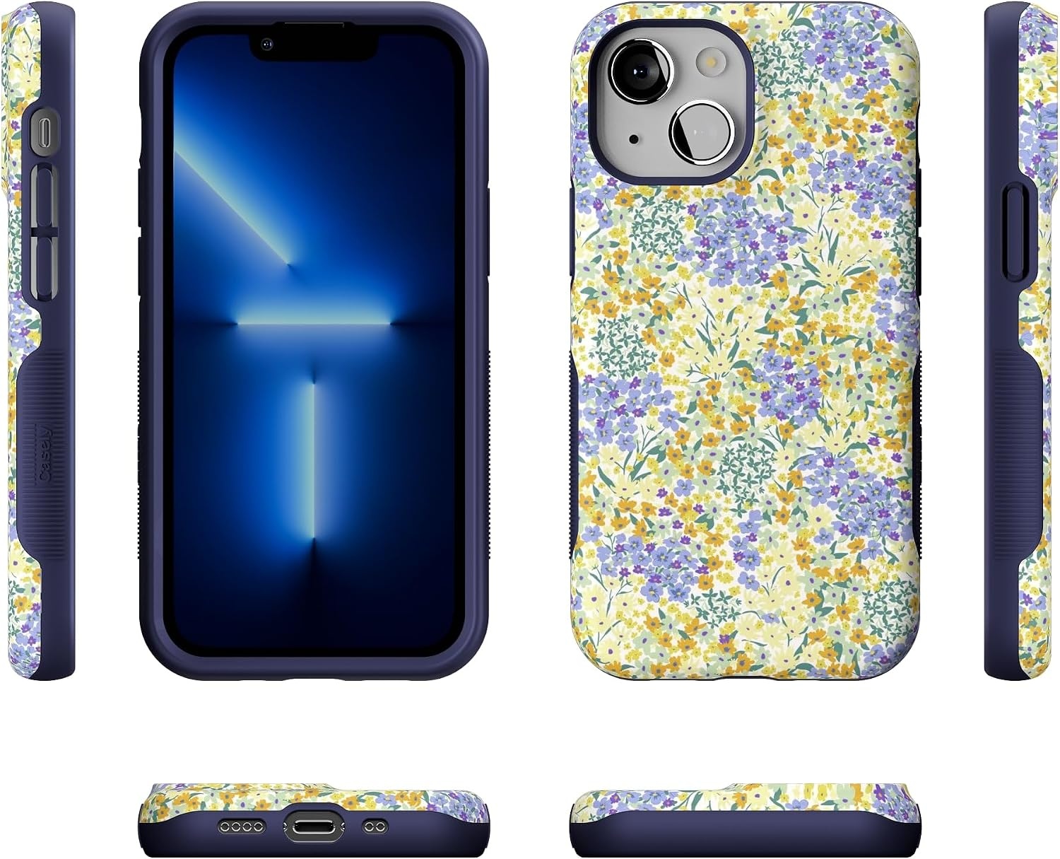 image:imageCasely iPhone 13 Mini Case  Clear Skies  Clear Shimmer  Compatible with MagSafe  Classic Ultra Slim DesignDream Garden  Cottagecore