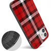 image:imageCasely iPhone 11 Case  Fit Check  Neutral Checkerboard  Classic Ultra Slim DesignAs if Red Plaid