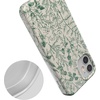 image:imageCasely iPhone 11 Case  Fit Check  Neutral Checkerboard  Classic Ultra Slim DesignSage Garden  Green Floral Case