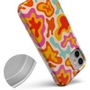 image:imageCasely iPhone 11 Case  Fit Check  Neutral Checkerboard  Classic Ultra Slim DesignTropical Color Splash  Abstract Retro
