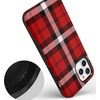 image:imageCasely iPhone 11 Pro Case  Totally Groovy  Teal Rainbow Stripes Color Block  Bold Protective DesignAs if  Red Plaid