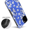 image:imageCasely iPhone 11 Pro Case  Totally Groovy  Teal Rainbow Stripes Color Block  Bold Protective DesignBlue Cherry Blossom Floral