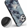 image:imageCasely iPhone 11 Pro Case  Totally Groovy  Teal Rainbow Stripes Color Block  Bold Protective DesignBlue Marble