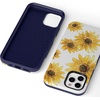 image:imageCasely iPhone 11 Pro Case  Totally Groovy  Teal Rainbow Stripes Color Block  Bold Protective DesignBright Yellow Sunflowers Floral
