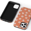 image:imageCasely iPhone 11 Pro Case  Totally Groovy  Teal Rainbow Stripes Color Block  Bold Protective DesignFlower My World  Burnt Orange Floral
