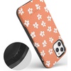 image:imageCasely iPhone 11 Pro Case  Totally Groovy  Teal Rainbow Stripes Color Block  Bold Protective DesignFlower My World  Burnt Orange Floral
