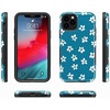 image:imageCasely iPhone 11 Pro Case  Totally Groovy  Teal Rainbow Stripes Color Block  Bold Protective DesignFlower My World  Ocean Blue Floral