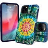 image:imageCasely iPhone 11 Pro Case  Totally Groovy  Teal Rainbow Stripes Color Block  Bold Protective DesignVeneta Tapestry  Grateful Dead Tie Dye