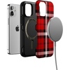 image:imageCasely iPhone 12 Mini Case  As if  Red Plaid  Bold Protective Design  MagSafe Compatible Design