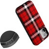 image:imageCasely iPhone 12 Mini Case  As if  Red Plaid  Bold Protective Design  MagSafe Compatible Design