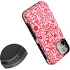 image:imageCasely iPhone 12 Mini Case  Blush Garden  Floral Doodle  Bold Protective Design  Compatible with MagSafe