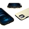 image:imageCasely iPhone 12 Mini Case  Butter Yellow Stripes  Sunday Best  Bold Protective Design  Compatible with MagSafe
