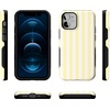 image:imageCasely iPhone 12 Mini Case  Butter Yellow Stripes  Sunday Best  Bold Protective Design  Compatible with MagSafe