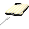 image:imageCasely iPhone 12 Mini Case  Butter Yellow Stripes  Sunday Best  Bold Protective Design  Compatible with MagSafe