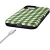 image:imageCasely iPhone 12 Mini Case  Checked Twice  Green Plaid  Bold Protective Design  MagSafe Compatible Design