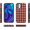 image:imageCasely iPhone 12 Mini Case  Checked Twice  Red Plaid  Bold Protective Design  MagSafe Compatible Design