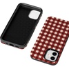 image:imageCasely iPhone 12 Mini Case  Checked Twice  Red Plaid  Bold Protective Design  MagSafe Compatible Design