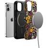 image:imageCasely iPhone 12 Mini Case  Falling for You  Plum Floral  Bold Protective Design  Compatible with MagSafe