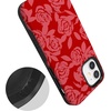 image:imageCasely iPhone 12 Mini Case  Final Rose  Red amp Pink Floral  Bold Protective Design  MagSafe Compatible Design