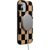 image:imageCasely iPhone 12 Mini Case  Fit Check  Black amp Brown Checkerboard  Bold Protective Design  MagSafe Compatible Design