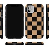 image:imageCasely iPhone 12 Mini Case  Fit Check  Black amp Brown Checkerboard  Bold Protective Design  MagSafe Compatible Design