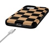 image:imageCasely iPhone 12 Mini Case  Fit Check  Black amp Brown Checkerboard  Bold Protective Design  MagSafe Compatible Design