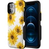 image:imageCasely iPhone 12 Mini Case  Golden Garden  Yellow Sunflower  Bold Protective Design  Compatible with MagSafe