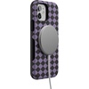image:imageCasely iPhone 12 Mini Case  Harlequin Midnight Diamond  Black and Purple  Bold Protective Design  MagSafe Compatible Design